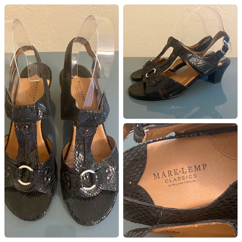 Mark Lemp Walking Cradles Lottie Sandals Heels 7.5